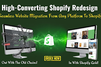 migrate wix squarespace, webflow, clone wordpress to shopify or website redesign