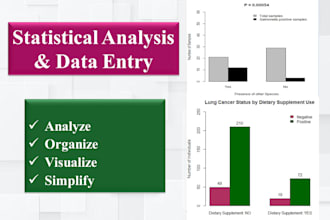 do statistical analysis, data entry, and design questionnaires