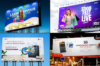 design billboard, signage, yard sign, roll up, banners