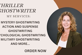 ghostwrite entertaining thriller, mystery, crime fiction story