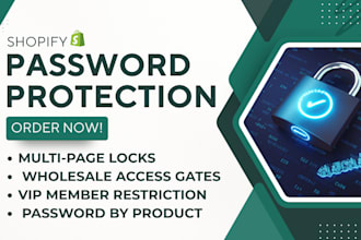 setup shopify password protection sami lockpro locksmith tevello ltd digital