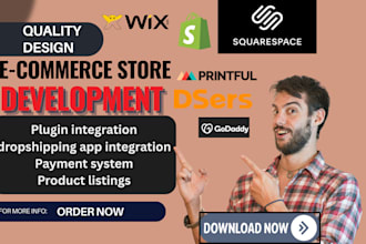 build shopify wix dropshipping store connect to boi com onbuy cdiscount depop eu