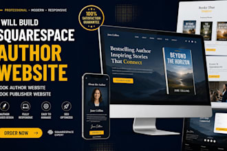 build squarespace author website book author website book publisher website