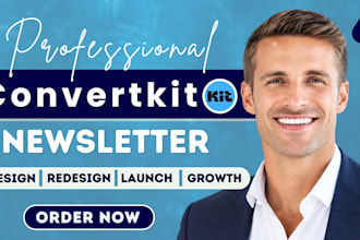 setup convertkit account kit newsletter template design convertkit landing page
