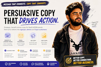write persuasive b2b saas website copy that converts