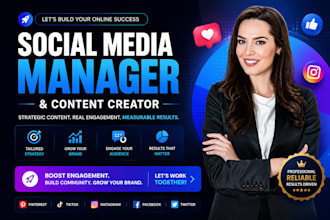 be your social media marketing manager and content creator
