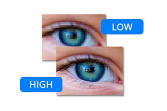 convert low resolution to high resolution