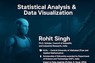 do statistical analysis, data visualization and data processing