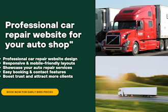 create a mechanic website, car detailing, auto repair , car repair, car websites