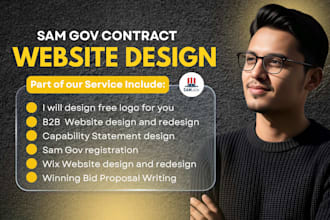 design government contract website, capability statement win bid on sam gov site