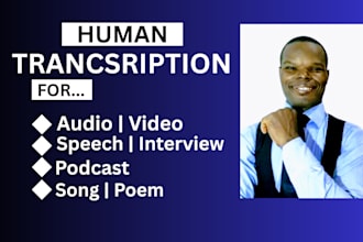 transcribe audio and video transcription fast and accurately