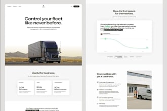 develop transport website, logistics website, cargo website, trucking website