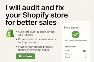 audit and fix your shopify store for better sales