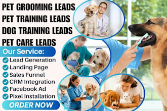 generate pet grooming leads pet training pet dog grooming leads pet care leads