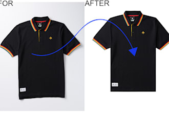 do ghost mannequin shaping and wrinkle remove
