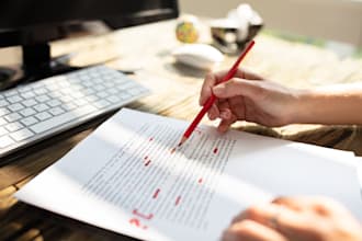 proofread and edit documents, websites, and more