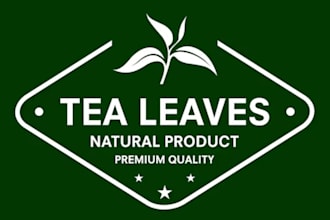 design coffee, tea, green tea logo for your brand