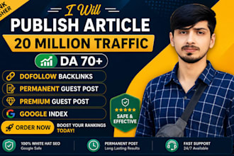 publish article on high da backlinks with our premium guest posting service