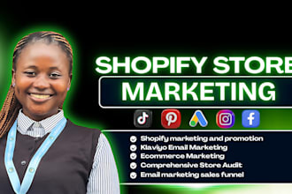 shopify virtual assistant, shopify marketing, etsy promotion, tiktok ads manager