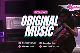 produce original custom music for commercial use