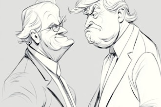 draw political cartoon and comic