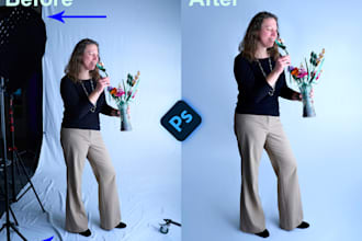 background extend, resize and remove objects in photoshop