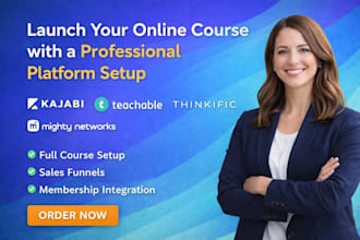 build a high converting online course website in kajabi or teachable