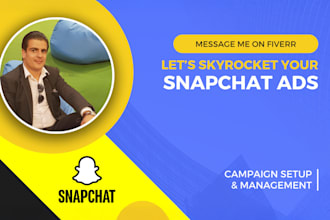 set up a snapchat ads campaign for lead generation and sales