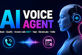 build an ai voice agent to book, qualify and answer calls