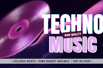 produce or remix edm techno, melodic, and hypertechno track