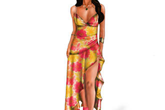 create professional fashion croquis and illustrations