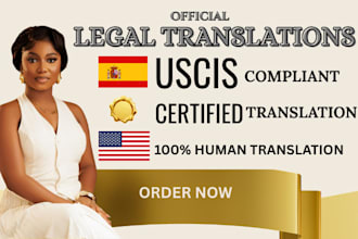 translate birth and death certificate  from spanish to english or vice  versa