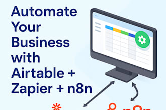 airtable setup, expert, airtable crm, database, airtable zapier, n8n, automation
