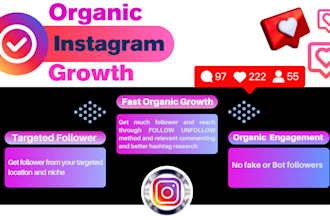 be your instagram manager for organic instagram growth