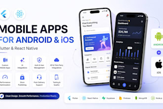 develop mobile app for android and ios