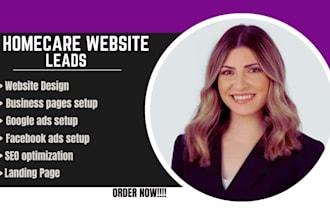 design homecare, healthcare, elderly care website and generate homecare leads