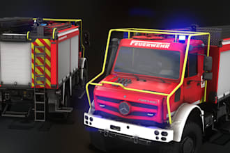 craft 3d farming simulator, real time vehicle, exterior, pbr texture, blender