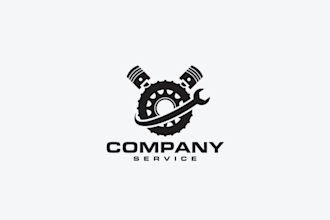 create a unique wrench logo for construction companies