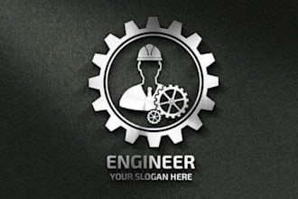 design a professional and modern engineer logo for your brand
