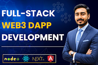 develop a full stack web3 dapp with smart contracts