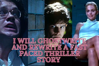 ghostwrite or rewrite your gripping thriller story