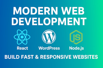 build responsive and modern websites with react, node, and wordpress