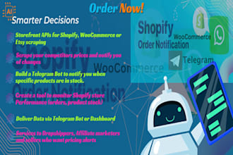 scrape deals, prices and notify into bot to changes