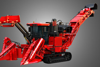 custom realistic farming simulator ready for game, tractor, 3d printing, blender