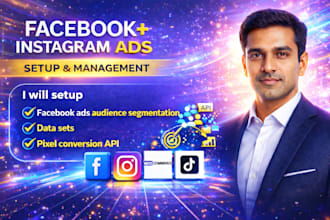 setup targeted facebook ads campaigns, followers growth, and shopify tracking