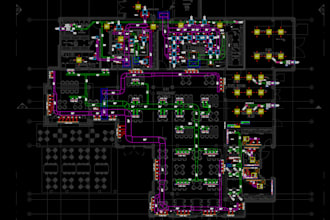 create professional mep cad drawings including hvac, plumbing, sanitary,