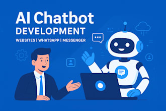 create ai chatbot for website and support