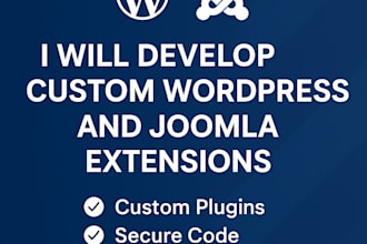 develop custom wordpress and joomla extensions