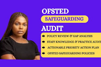 prepare ofsted readiness package, policies and safeguarding audit