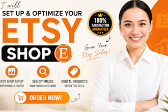 design etsy digital products etsy SEO listing for etsy shop setup